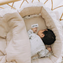 כרית פשתן מלמלה - השלמה לסט עריסה מידה 25*30