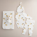 סט יוקרתי לתינוק- חמישה חלקים פרינט לימונים